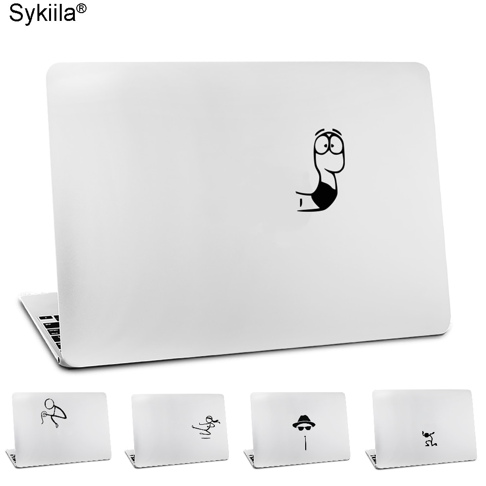 Snake Crawl Out Logo Black Creative Design Decal for apple Macbook Air 11 12 13 Pro 13 15 17 retina Vinyl Wall Laptop Sticker