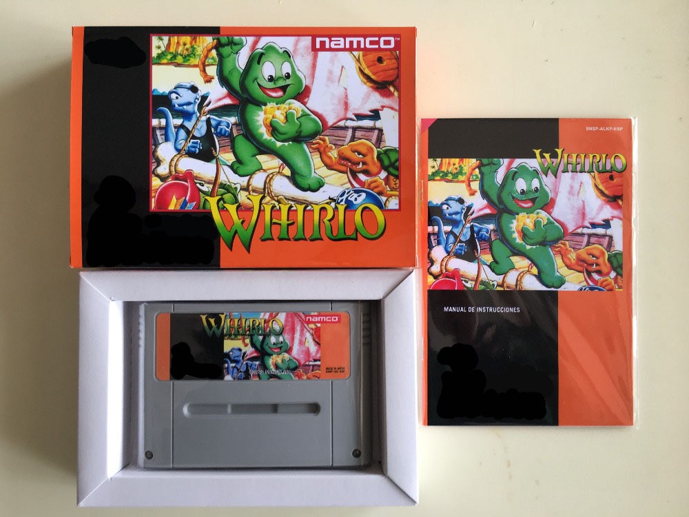 16Bit Games ** WHIRLO ( PAL Version!! Box+Manual+Cartridge!! )
