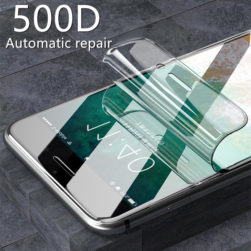 500D Not Glass Hydrogel Film For iPhone 7 8 Plus 6 6s Plus Screen Protector iPhone X XS XR XS Max 11 Pro 5S Soft Protective Film