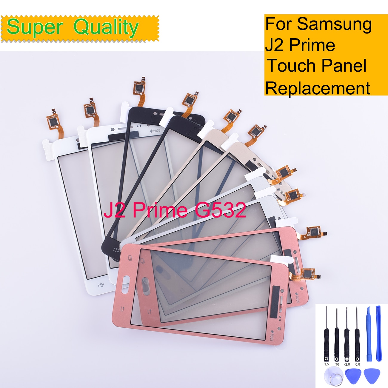 G532 TouchScreen For Samsung Galaxy J2 Prime G532 SM-G532 Touch Screen Digitizer Panel Sensor Front Glass Outer Lens NO LCD