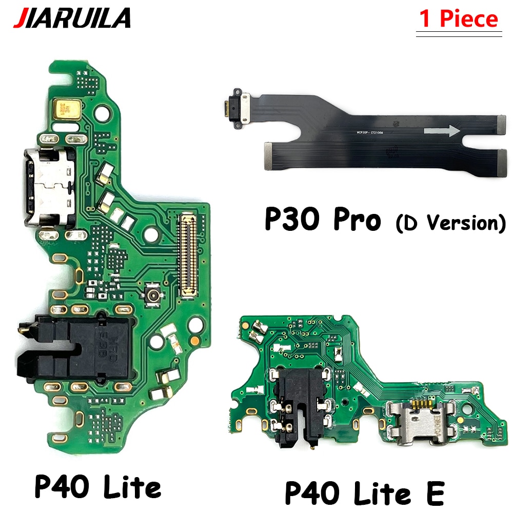 USB Charging Port Connector Dock Flex Cable With Microphone For Huawei P9 P10 Plus P20 P40 Pro Plus P30 P40 Lite E P40 Lite 5G