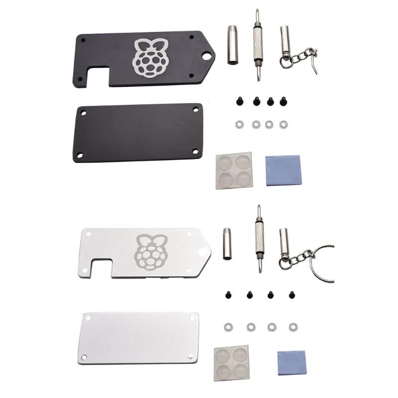 1Set Ultra-thin ZV2 CNC Aluminum Alloy Protective Case Metal Enclosure Shell for Raspberry Pi Zero W Accessories