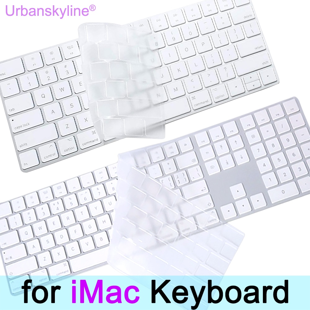 Keyboard Cover for iMac Magic A1644 A1843 A1314 A1243 A2449 A2450 A2520 Bluetooth Numeric Silicone Protector Skin Case G6