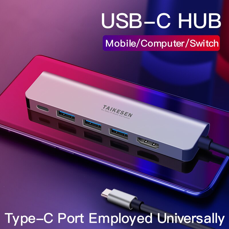 USB C HUB Type C to Multi USB 3.0 HUB HDMI Adapter Dock for MacBook Pro Huawei Mate 30 USB-C 3.1 Splitter Port TF SD Reader Rj45