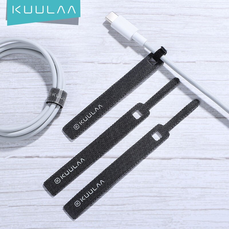 KUULAA Cable Organizer for Phone USB Cable Wire Winder Earphone Holder Mouse Cord Protector Power Wire cable Management HDMI Aux