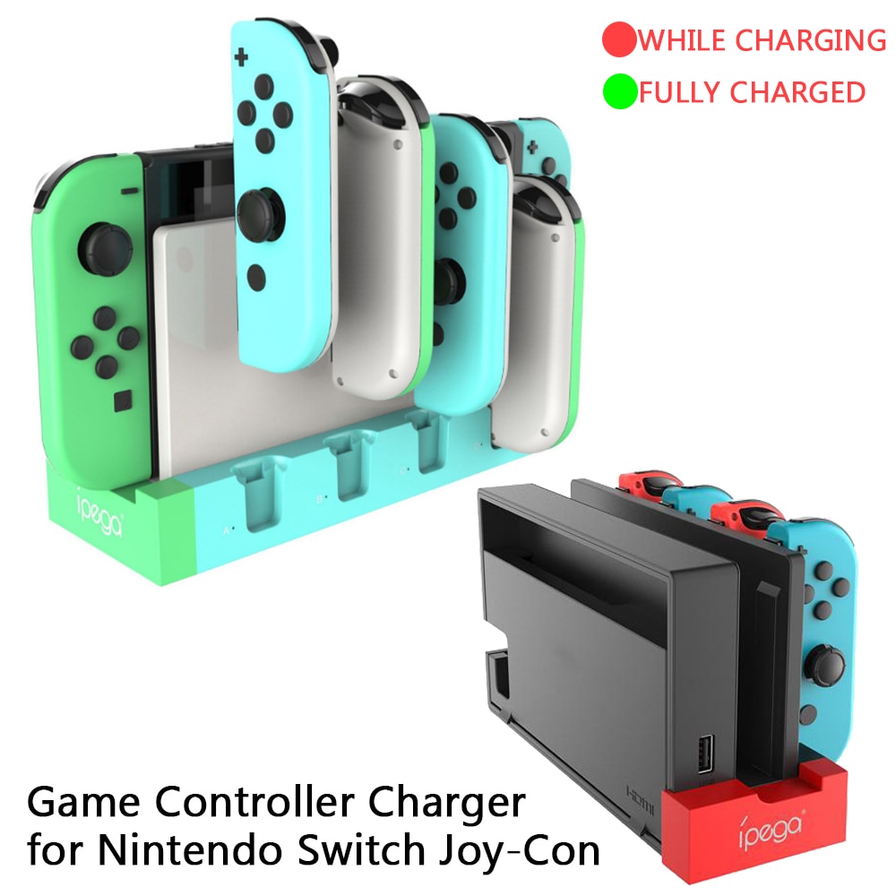 PG-9186 Controller Charger Charging Dock Stand Station Holder for Nintendo Switch NS Joy-Con Game Console Gamepad Accessories