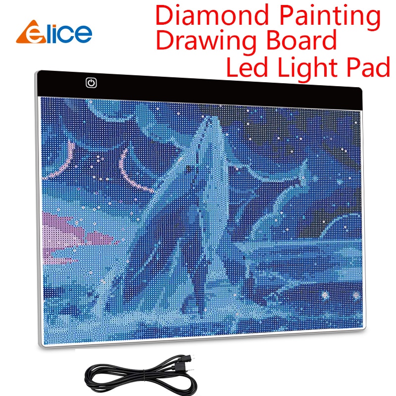 Elice LED Light Pad for diamond painting Artcraft Tracing Light Box Copy Board Digital Tablets Painting Writing Drawing Tablet