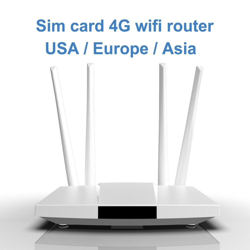 LC112 4G lte cpe SIM card wifi router 300m CAT4 32 users RJ45 WAN LAN indoor wireless modem Hotspot dongle