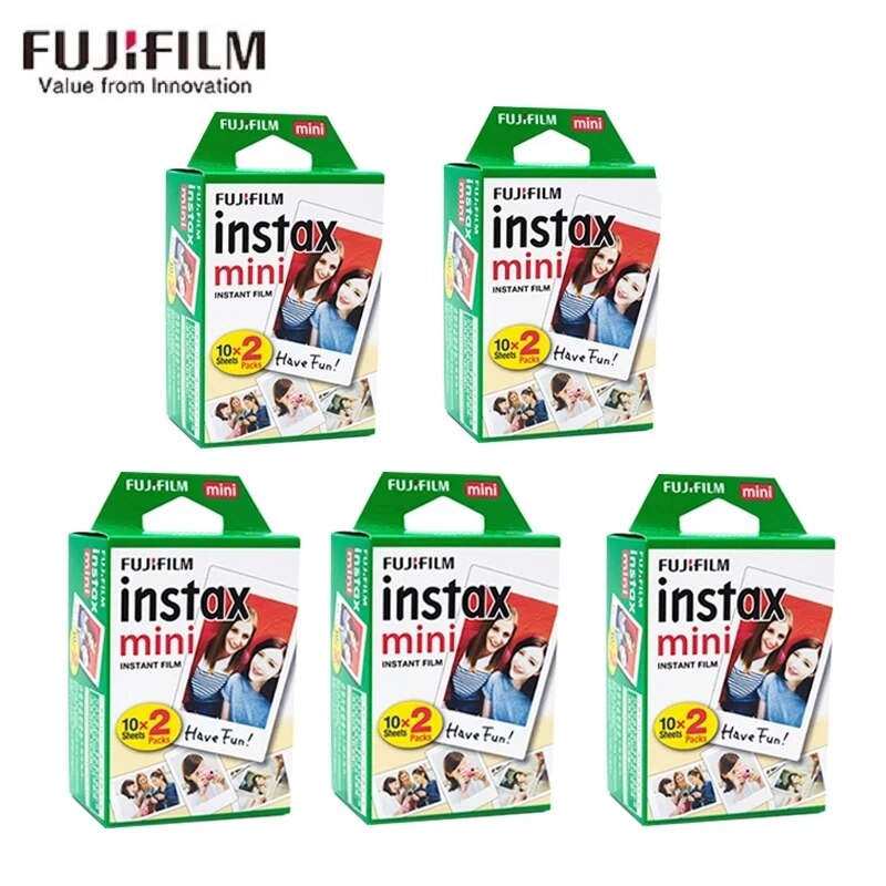 20-100 Sheets Fuji Fujifilm instax mini 11 9 8 films white Edge 3 Inch film for Instant Camera mini 8 9 7s 25 50s 90 Photo paper