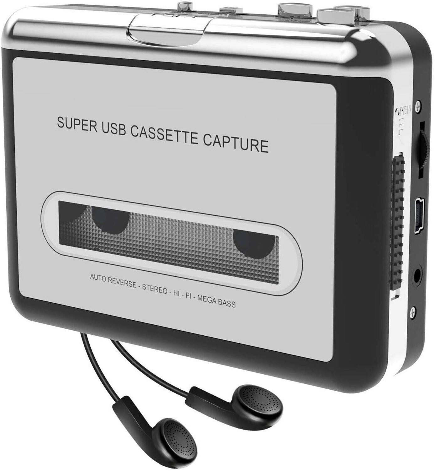 Y&H Cassette Player USB Cassette to MP3 Converter Capture Audio Music Player Tape Cassette Recorder