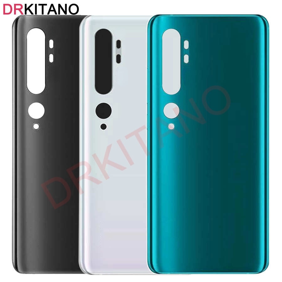 Back Glass Cover For Xiaomi Mi Note 10 Pro Battery Cover Back Glass Panel Note10 Rear Door Housing Panel Clear Case Replacement