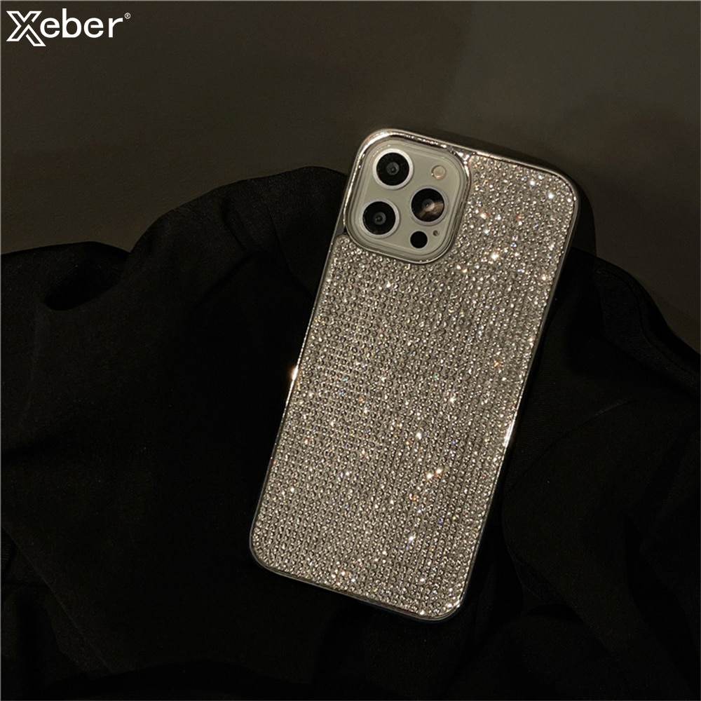 Luxury Glitter Rhinestones Phone Case For iPhone 14 11 12 13 Pro Max Mini XS XR X 7 8 Plus SE Shniy Diamond Soft Silicone Cover