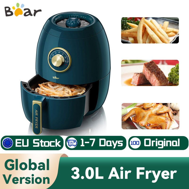 Bear 3L Air Fryer 1350W Electric Deep Fryers Oil Free Health Fryer ...