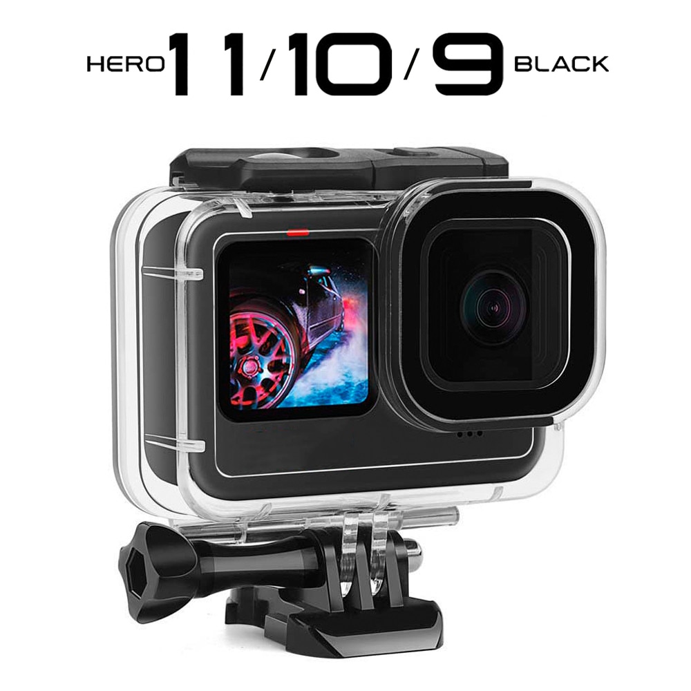 Waterproof Case for GoPro Hero 11 10 9 Black Accessories 60M Diving Housing Cover Protector Underwater Shell Go Pro 10 9 Camera