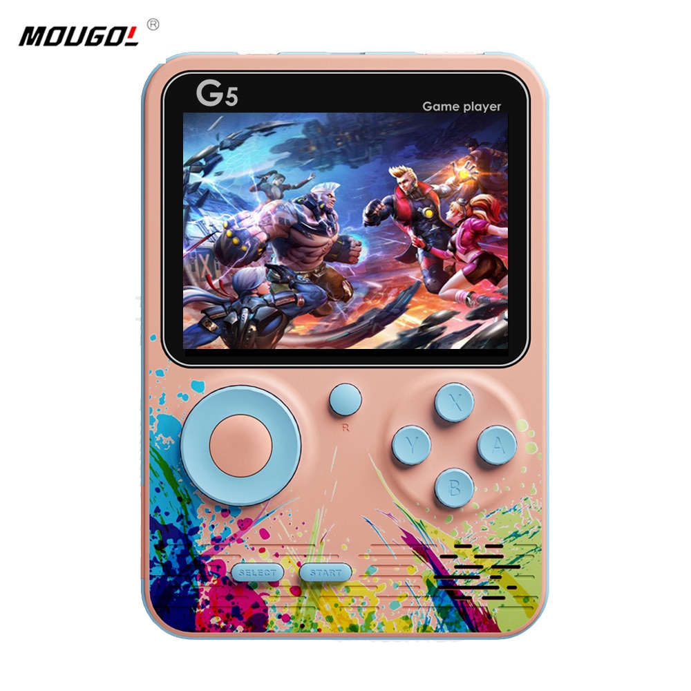Video Game Consoles 500 Retro Games in 1 AV Out Two Player Gamepads  Rechargeable Battery Portable Game Players for Kids Gift