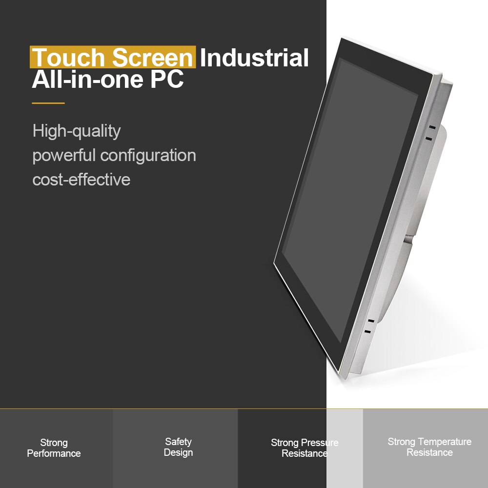 10/15/17/21.5 Inch Fanless Industrial Tablet PC Intel i7 4500U J1900 All In One Metal Computer IP65 Sensitive Touch Screen Win10
