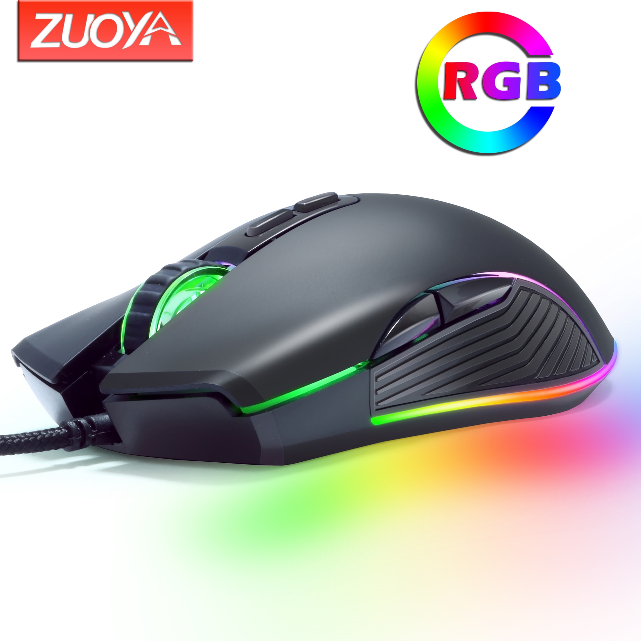 Original Wired RGB Gaming Mouse Optical Gamer Mice Adjustable DPI With Backlight For Laptop Computer PC Professional Game