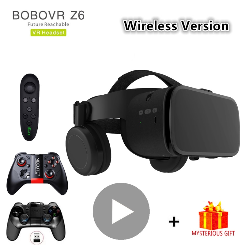 Bobo VR Bobovr Z6 3 D Casque Viar 3D Glasses Virtual Reality Headset Bluetooth Helmet Goggles Lenses Video for Phone Smartphone