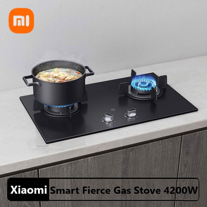 Xiaomi Mijia Smart Fierce Gas Stove 4200W Double Stove Embedded Gas Stove Household Natural Gas Liquefied Gas Stove Gas Cooktop
