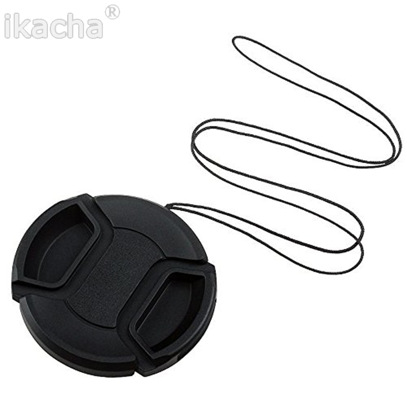 Camera Lens Cap Protection Cover 49mm/52mm/55mm/58mm/62mm/67mm/72mm/77mm/ With Anti-lost Rope
