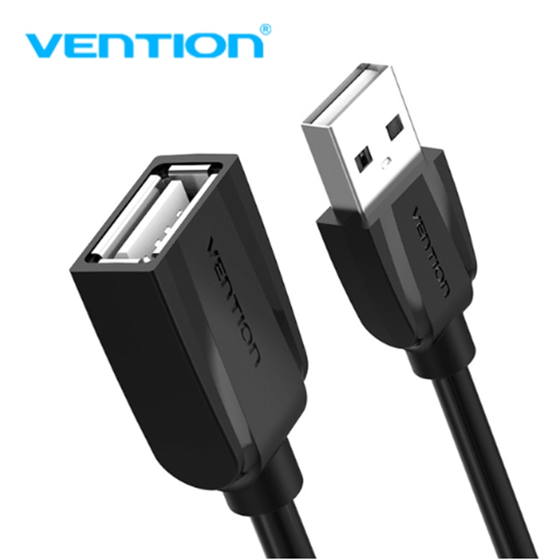 Vention USB 2.0 Extension Cable Data Male to Female Cable Extender 1m/1.5m/2m/3m/5m for Phone Charging Computer USB2.0 Extending