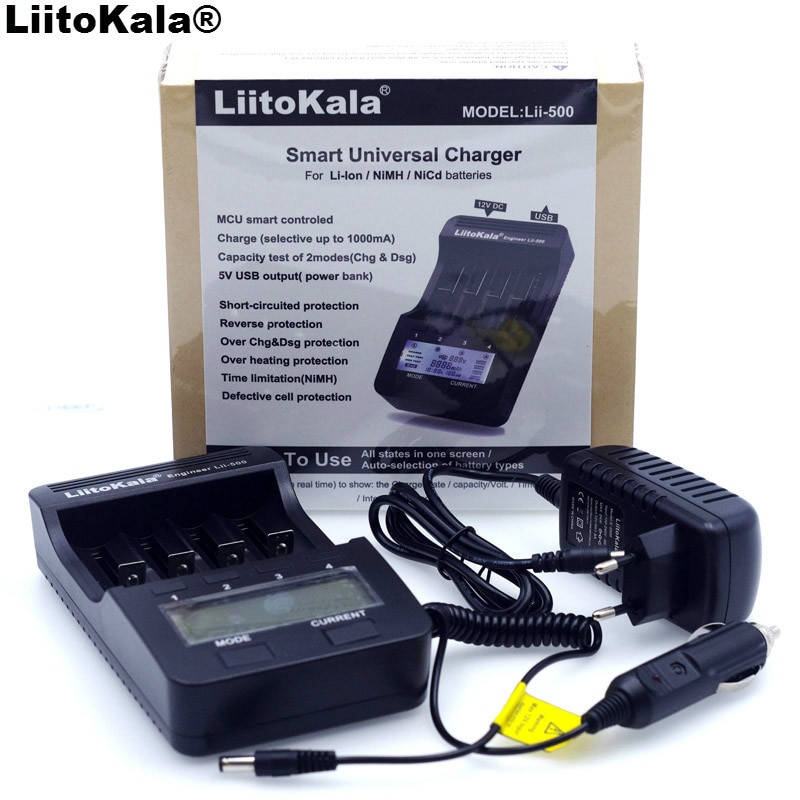 New Liitokala lii500 Smart Universal LCD LI-ion NiMh AA AAA 10440 14500 16340 17335 17500 18490 17670 18650 Battery Charger