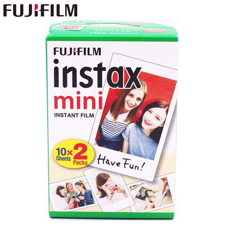 20pcs/box fujifilm instax mini 11 8 9 film sheets for camera Instant mini 11 9 8 7s 25 50s 90 Photo Paper White Edge 3 inch film