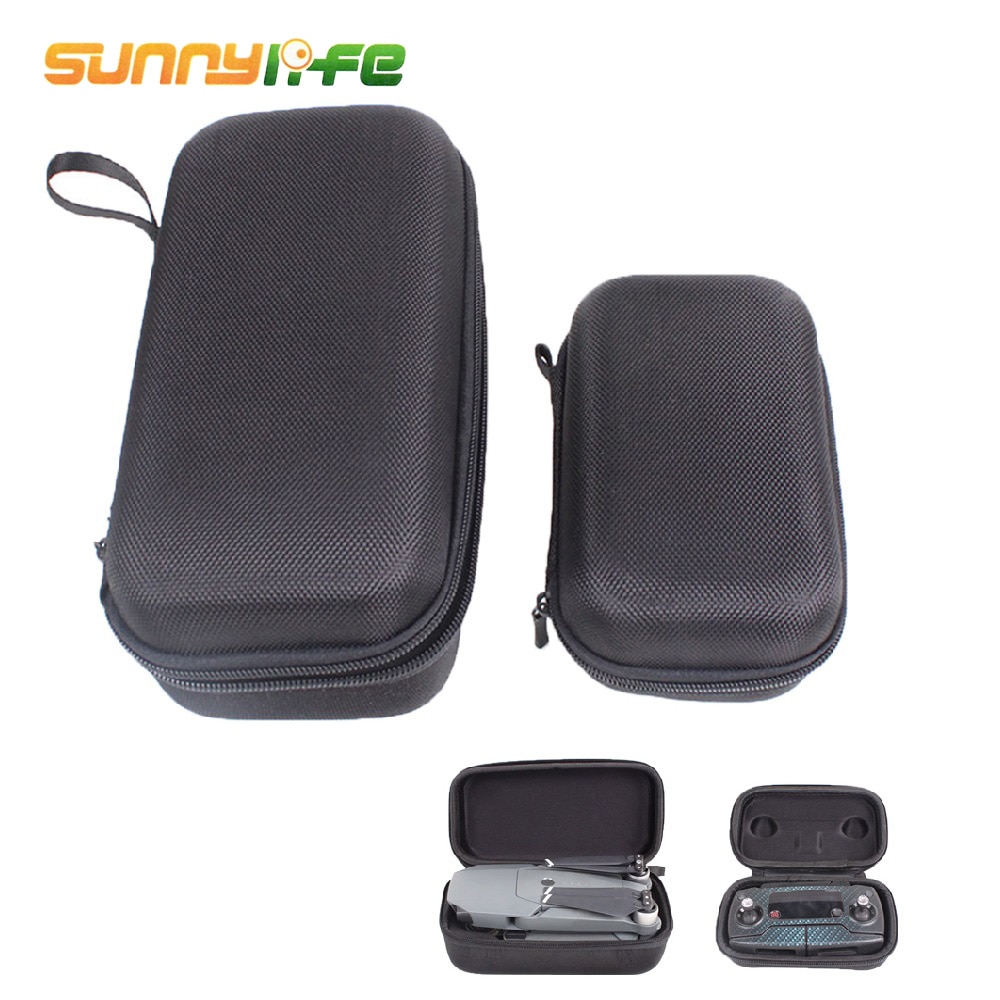 SUNNYLIFE 2Pcs Storage Bags Carrying Case Protection Box Hard Shell for DJI Mavic Pro Drone Fuselage and Remote Controller
