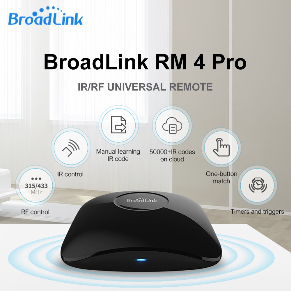 2021 Broadlink RM4 Pro Bestcon Smart Home Automation WiFi IR RF Universal Remote Controller Work With Alexa and Googlehome