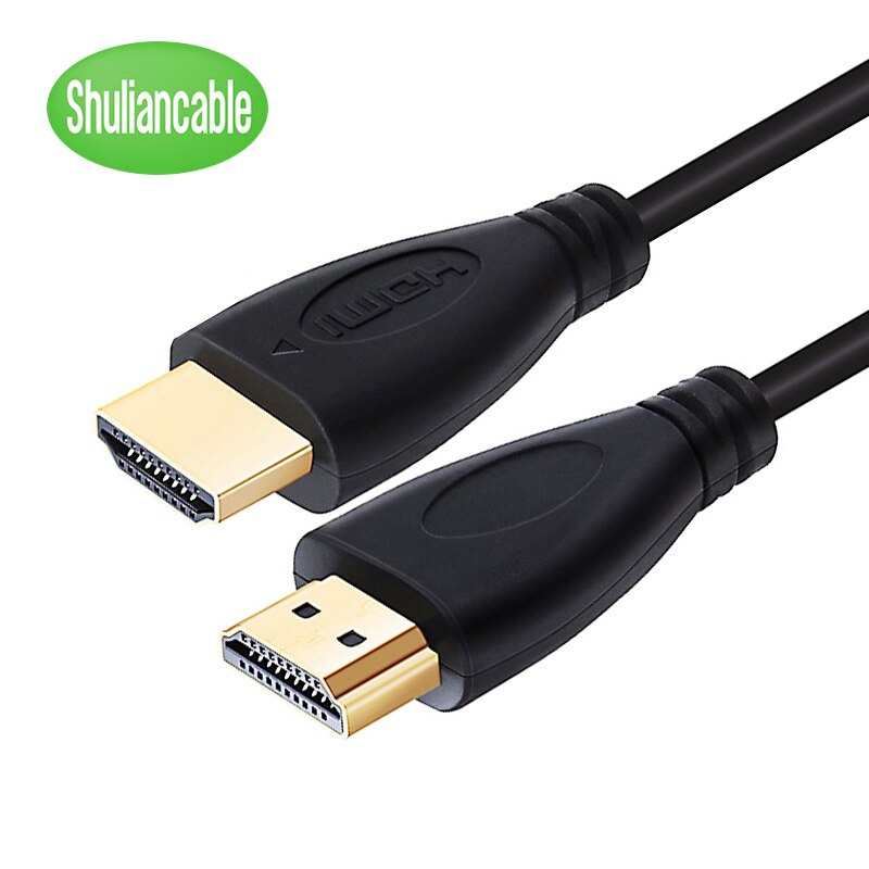 Shuliancable HDMI-compatible cable High speed Gold Plated Plug Male-Male Cable 1m 1.5m 2m 3m 5m for HD TV XBOX PS3 computer