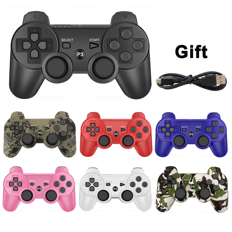 Support Bluetooth Wireless Gamepad For PS3 Console For USB PC For Sony Playstation 3 Controller Joystick Game Accessories