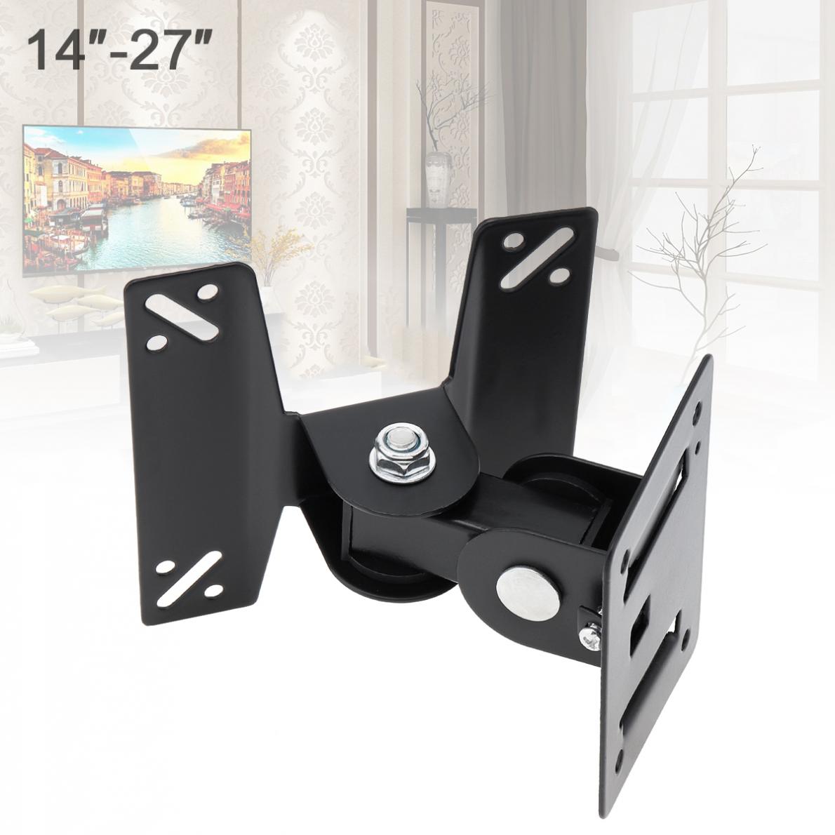 Universal Adjustable 10KG TV Wall Mount Bracket  Support 180 Degrees Rotation for 14 ~  27  Inch LCD LED Flat Panel TV