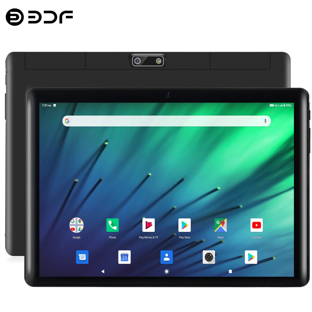 BDF S10 New 10.1 Inch Tablet Pc Octa Core Android 9 Google Play 4GB RAM 64GB ROM Dual SIM Phone Call WiFi Android Tablette