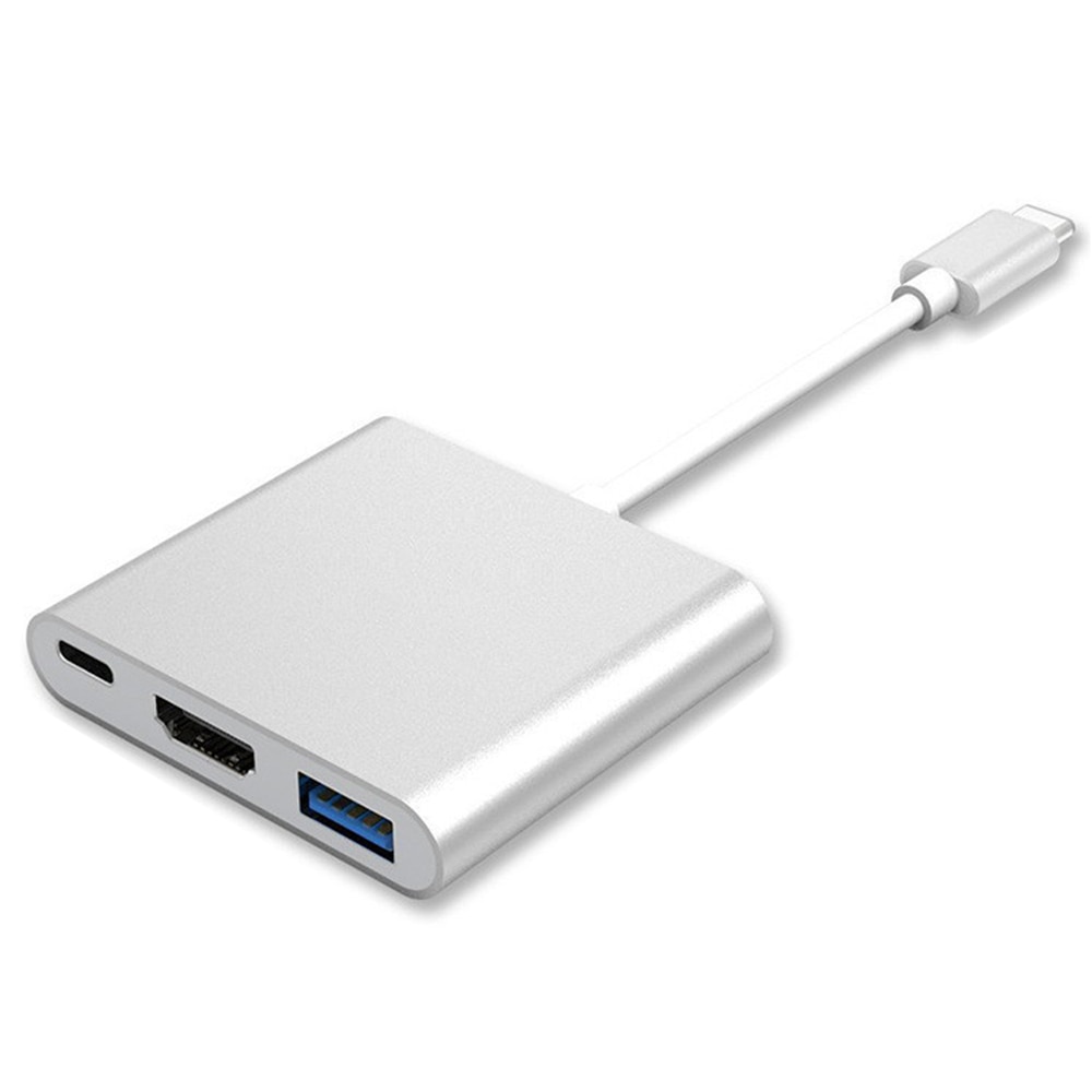 3-in-1 Thunderbolt 3 USB Type C USB 3.1 to HDMI 4K USB3.0 USB 3.1 adapter converter cable for macbook pro 2016 macbook 2015