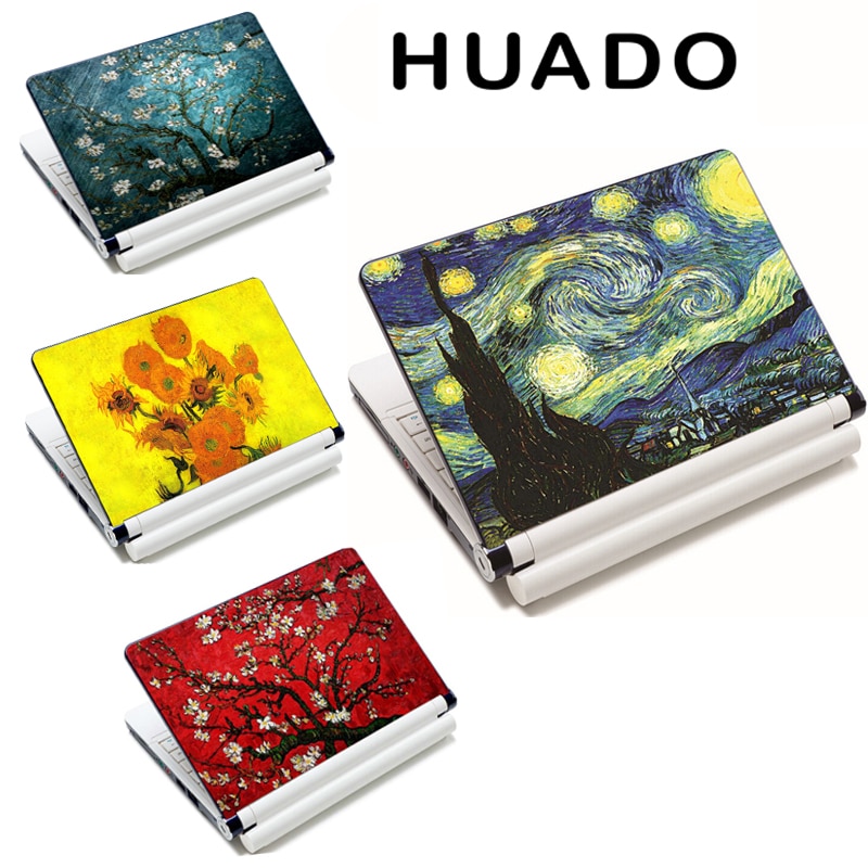 Van Gogh Design 15.6 17 Laptop Skin Cover DIY Notebook Sticker 15  for hp/sony/sumsung/xiaomi /asus Decal
