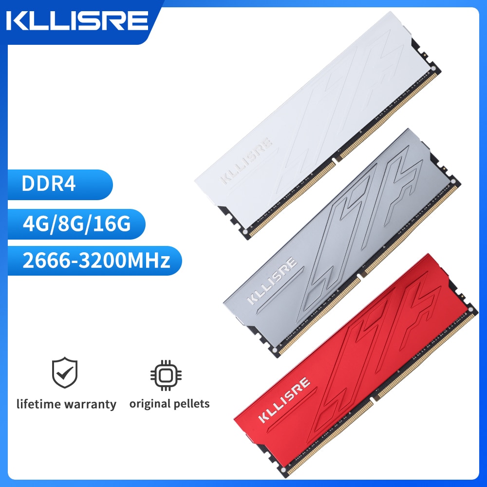 Kllisre DDR4 RAM 8GB 16GB 2666 3200MHz DIMM Desktop Memory Support B660 H610 Motherboard