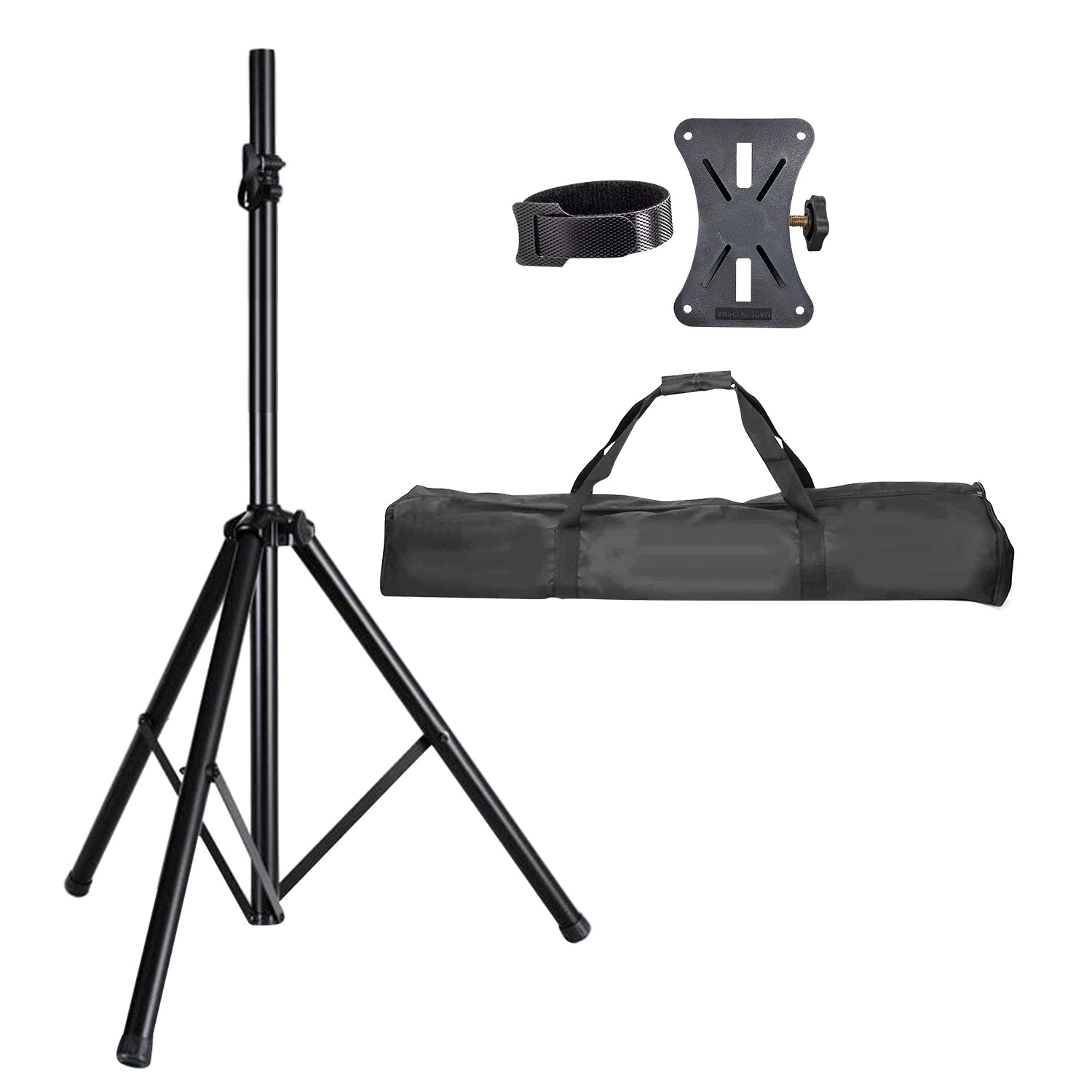 Universal Speaker Stand Mount Holder Professional Heavy Duty Tripod Structure Music Stand with Bag Adjustable Height from 41' to 72' Easy Portability and Knob Tension Lock 5 Core SS HD 1PK Bag