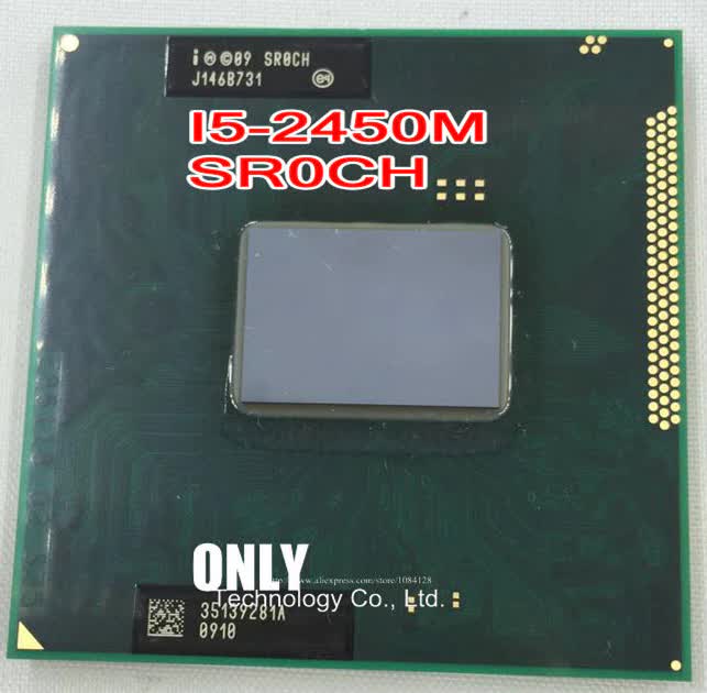free shipping INTEL CPU I5-2450M SR0CH I5 2450M SROCH 2.5G/3M HM65 HM67 100% new and original CPU