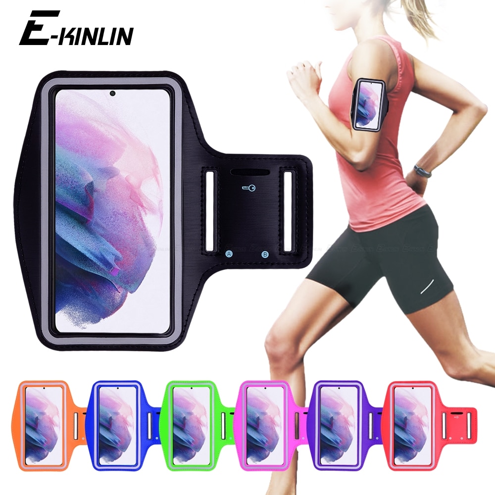 Sport Running Cycling Arm Band Case For Samsung Galaxy Note 20 10 S22 S21 S20 FE Ultra Lite A50 A70 A12 A52 A52s M02s M31 Cover