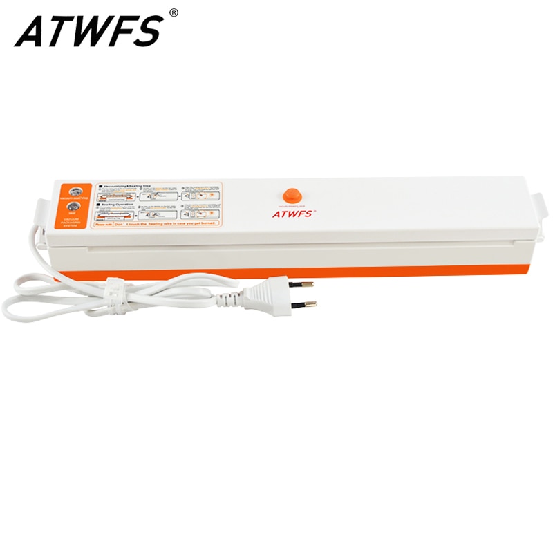 ATWFS Vacuum Sealer Storage Vacuum Food Sealer Sealing Machine with 15pcs Vacuum Bags for Food Saver Kitchen Appliances