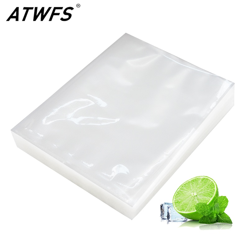 ATWFS 100pcs/lot Vacuum Bag Food Vacuum Sealer Vacuum Bags for Food Sous Vide Packing Machine Packaging Bags