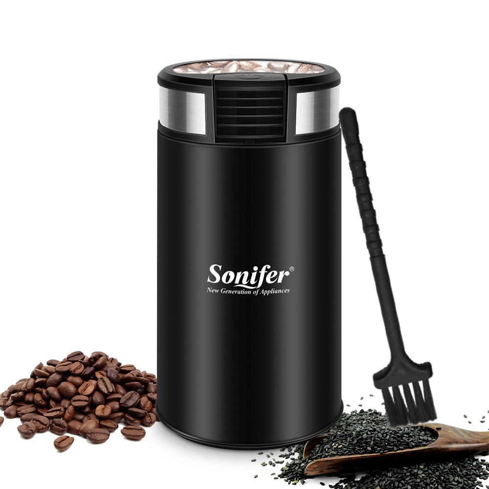 Mini Electric Coffee Grinder Cafe Grass Nuts Herbs Grains Pepper Tobacco Spice Flour Mill Coffee Beans Grinder Machine Sonifer