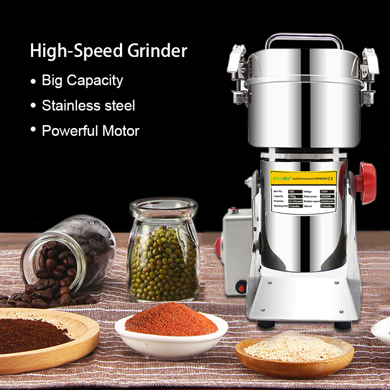 700g Swing Type Electric Grains Herbal Spices Powder,Dry Food Miller,High Speed,ELEKCHEF by Biolomix Display Coffee Grinder