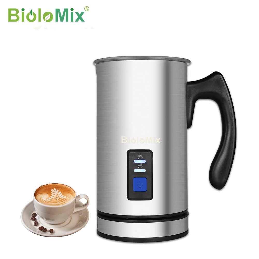 BioloMix Electric Milk Frother Milk Steamer Creamer Milk Heater Coffee Foam for Latte Cappuccino Hot Chocolate