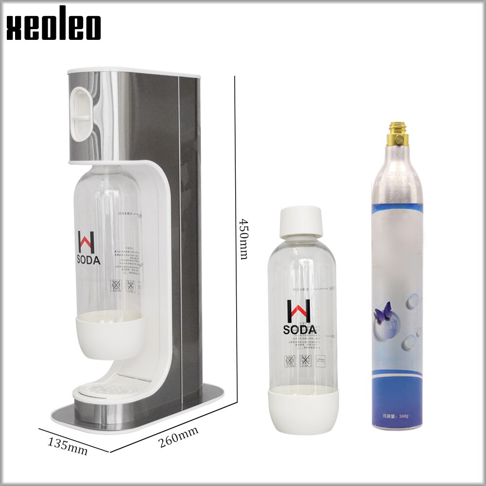 XEOLEO Household Soda maker Stainless steel Bubble water machine DIY Soda machine For Milk tea shop Commerical Carbonated drinks