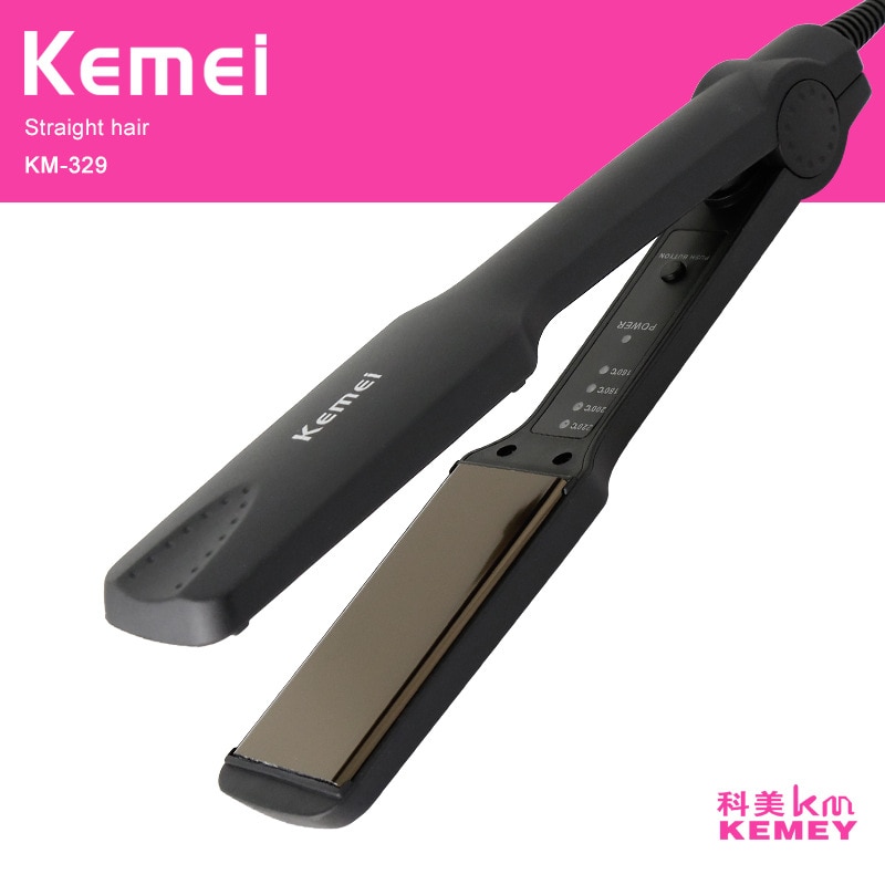 Kemei Professional Hair Straightener Straightening Iron Pranchas De Cabelo Curling Irons Styling Tools Chapinha Ionic Flat Iron