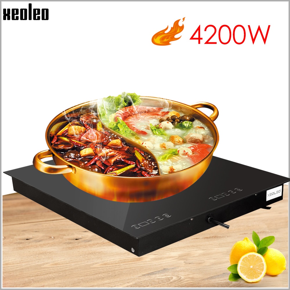 XEOLEO Commercial Built-in Ceramic Household Induction Cooker Touchpad Home Appliance Kicthen Electric Hob Single With Timing