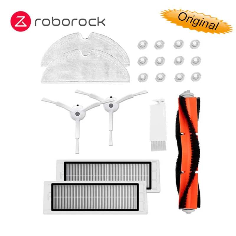 Original Roborock Accessories For Mi 1 / 1S Mi Robot Vacuum Cleaner / SDJQR01RR / SDJQR02RR / S50 / S51 Brush Filter Mop Parts