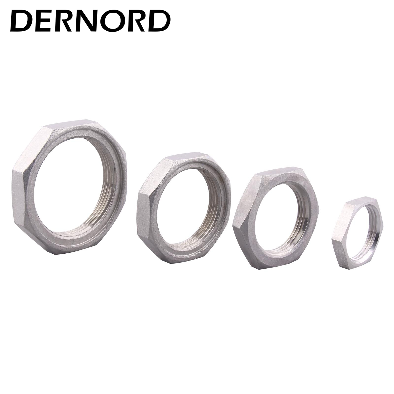 DERNORD Locknut Stainless Steel 304 1'' NPT/BSP 1.25'' 1.5'' 2'' BSP Locknut for DN25 DN32 DN40 DN50 Water Heating Element