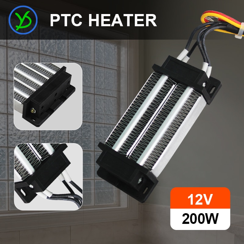 200W 12V AC/DC Heating element Insulated-Thermos PTC ceramic air heater incubator heater electric heater 120*50mm